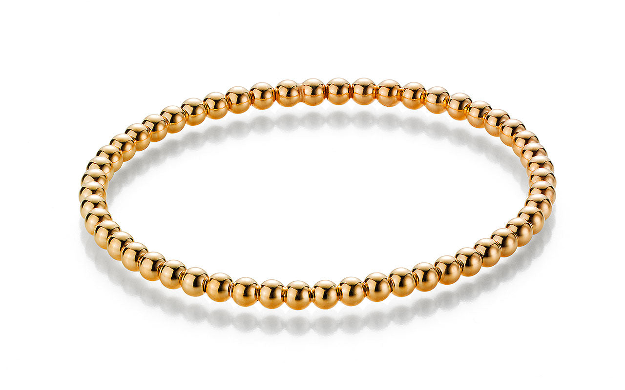 Stretch Kugelarmband Silber rosevergoldet