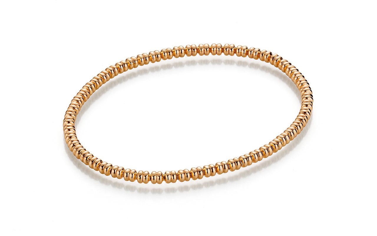 Stretch Kugelarmband Silber rosevergoldet